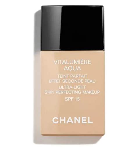 chanel vitalumiere aqua spf 15 foundation|chanel vitalumiere foundation boots.